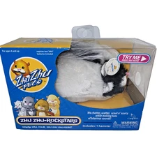 2009 Cepia Zhu Zhu Pets Rockstars Hamster Ryder Black White Electronic Toy NOS