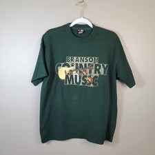 Vintage Single Stitch T Shirt Branson Country Music USA Made BEST Large L