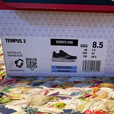 Saucony Tempus 2 Men s Athletic Sneaker Mesh Navy/Black S20973-240 2024