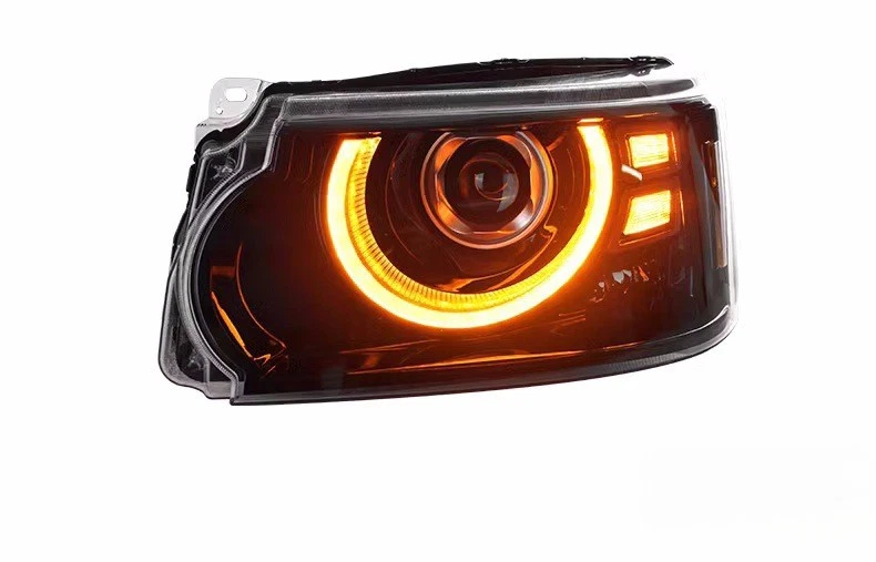 Conjunto de faros delanteros LED para Land Rover Discovery LR4 2010-13 y parrilla negra- Foto 4 de 4