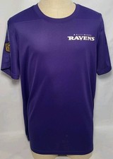 Nike Dri-Fit Baltimore Ravens Purple T-Shirt NFL AFC Size Men's Large ~ Used 