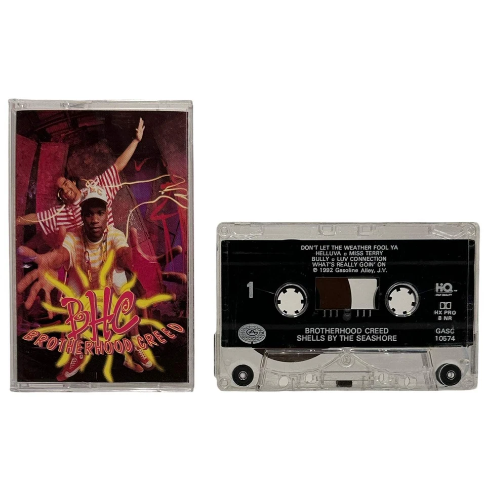 •BROTHERHOOD CREED - SHELLS BY THE SEASHORE• ~1992 OG PRESSING~ (CASSETTE TAPE) - Image 2 of 4