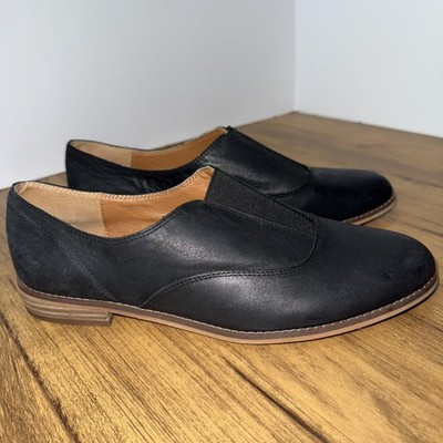 Lucky Brand LK-ERLINA Shoes Womens Size 11 Black Slip On Loafer Flats Casual