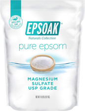Epsom Salt 19 Lb. Magnesium Sulfate USP, Resealable Epsom Salt Bulk Bags Unscent