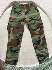 Vintage Propper BDU Pants Mens Small Short Woodland Camo Cargo Military USGI 00s