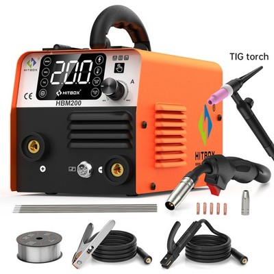 HITBOX 3 IN 1 200A MIG MAG Schweißgerät Fülldraht Schweissgerät Kit fürAnfänger