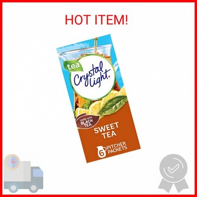 Crystal Light Sweet Tea Naturally Flavored Powdered Drink Mix, 6 ct Pitcher Pack