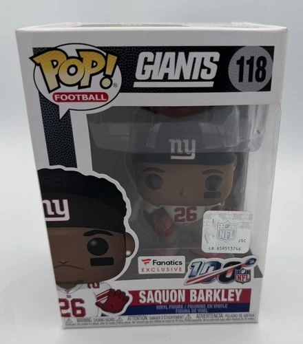 Funko Pop! Saquon Barkley - NFL New York Giants - FANATICS EXCLUSIVE #118