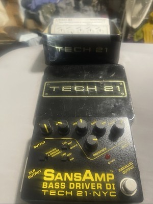 Tech 21 SansAmp Bass Driver DI Guitar Pedal XLR Parallel Output