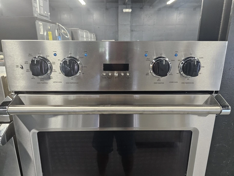 Horno de pared eléctrico doble de 30 pulgadas con 8,6 ft³ Capacidad total VDOE130SS de pies Foto 2 de 4