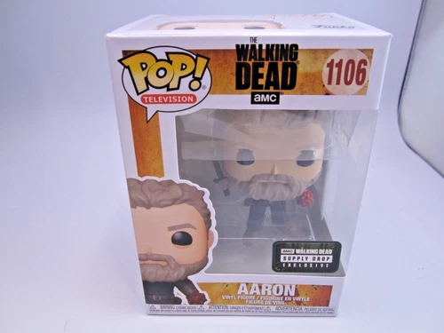 Funko Pop AARON The Walking Dead TWD Supply Drop Exclusive #1106 & Protector NEW