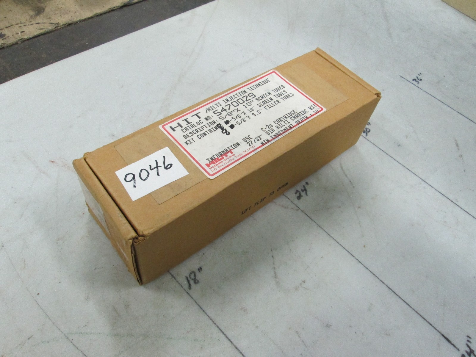 Hilti Injection Technique 5470029 5/8"X10" Screen Tube 5/8X9.5" Tubes