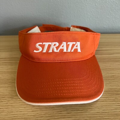 Strata Golf Visor Hat Adjustable Strapback Burnt Orange