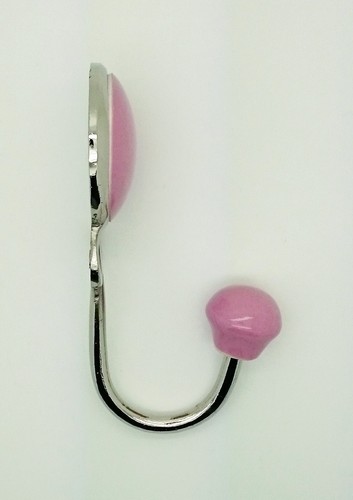 G Decor Savoy Handcrafted Ceramic Wall Hook Mix Tones Coat Hanger With Chrome - Picture 15 of 37