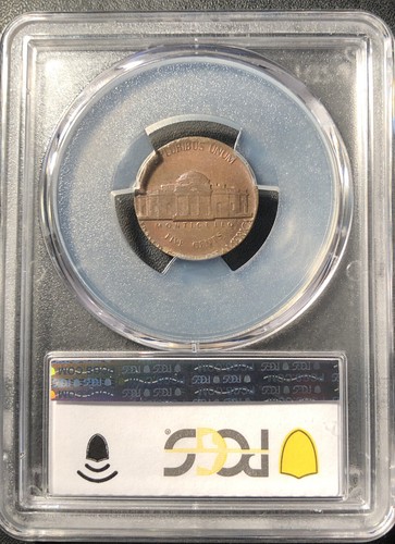 1979 ⭐️Mint Error⭐️ 5C Jefferson Nickel Struck on 1C Planchet PCGS MS63BN - Picture 4 of 4