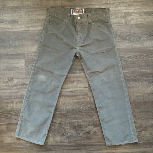 Levi's 549 Low Loose Gray Corduroy Pants Mens Size 38x30 | eBay