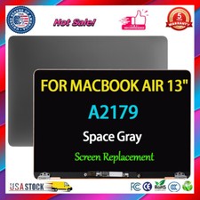 Space Gray for MacBook Air 13" A2179 A1932 2019 2020 LCD Screen Display Assembly
