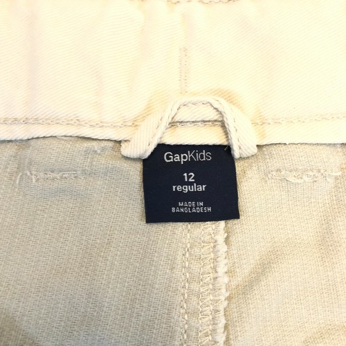 Gap Kids Corduroy Cut Off Frayed Hem Shorts Light Khaki Boy's Youth Size 12 - Picture 8 of 12