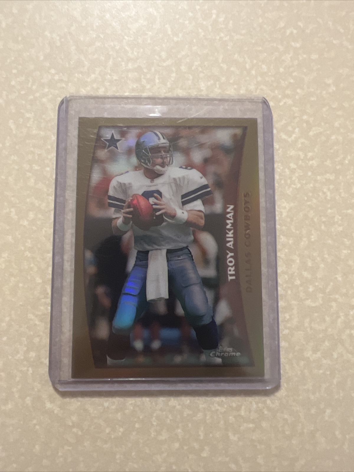 Troy Aikman 1998 Topps Chrome Refractor #127 Cowboys HOF! Very Nice!