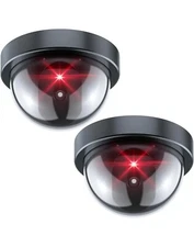 Choose Your Qty Pack Lot Fake Security Camera Dome with Flashing Red LED Light