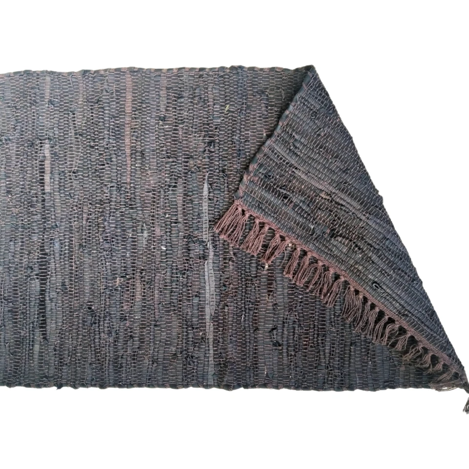 Tapete de couro marrom escuro à prova de fogo 24x36 polegadas (60x90cm) – Tapete clássico resistente ao calor - Imagem 3 de 4