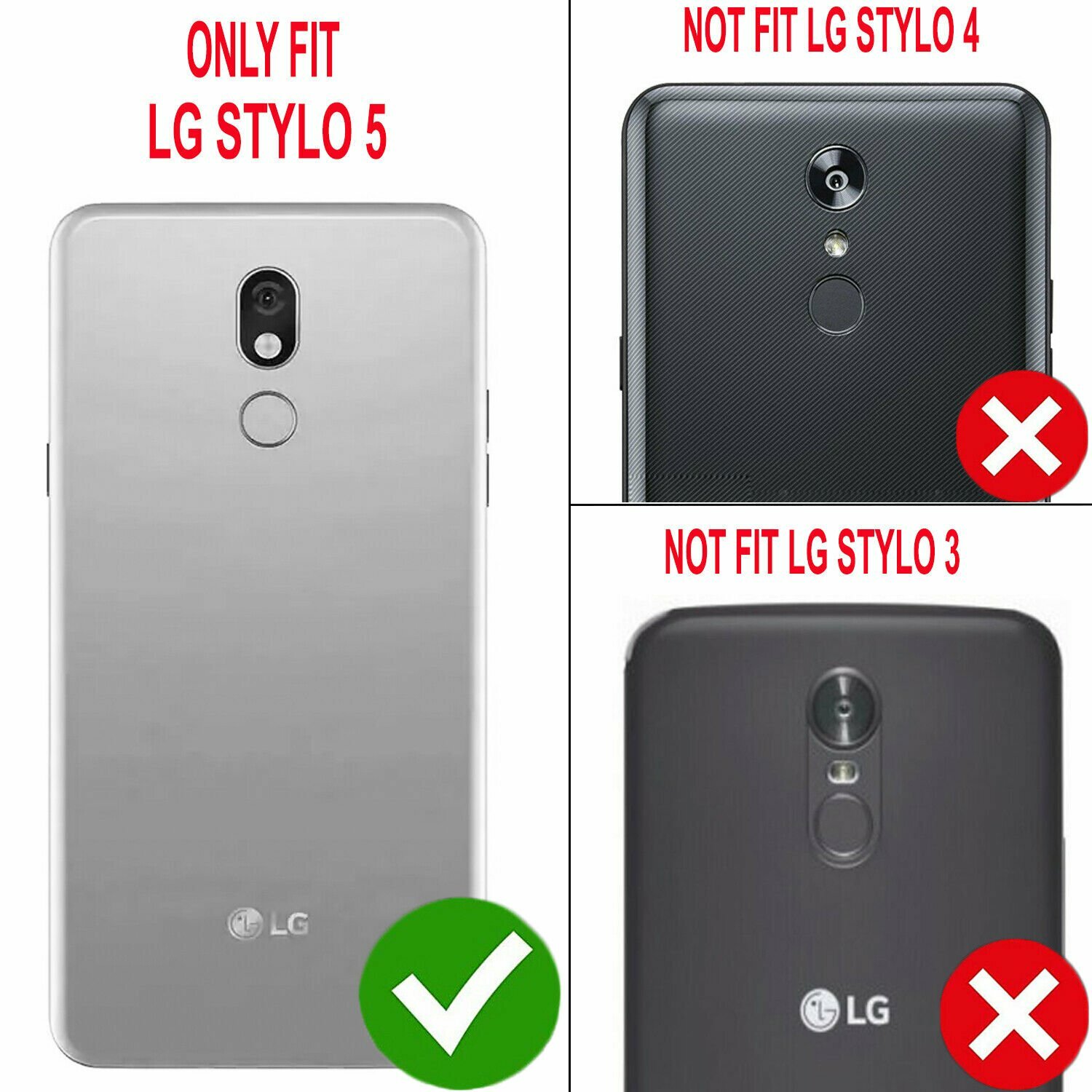 For LG Stylo Case, Ring Kickstand Phone Cover Tempered Glass