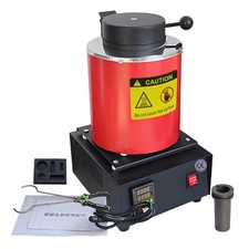 3KG Digital Metal Melting Furnace Jewelry Smelter Kiln Refining Gold Silver 110V