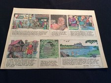 #H16a PRINCE VALIANT by John Cullen Murphy Lot of 30 Sunday Half Pages 1983