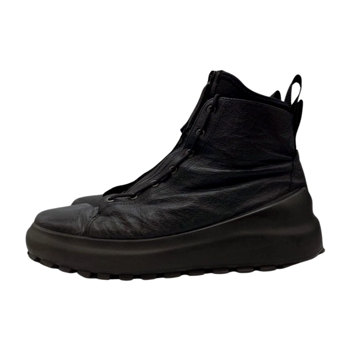 STONE ISLAND x ECCO Center Zip Military Boots Size 42 Black