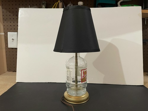 Peerless Bourbon Whiskey Table / Desk Lamp with Metal Base and Black Shade - Picture 7 of 10