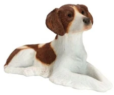 Brittany Figurine Hand Painted Orange - Sandicast