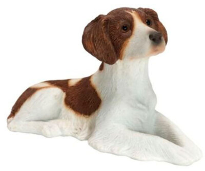 Brittany Figurine Hand Painted Orange - Sandicast