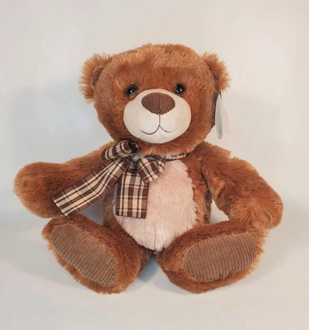 Teddy Bear New Koby Brown Plush and Corduroy Made by First and
