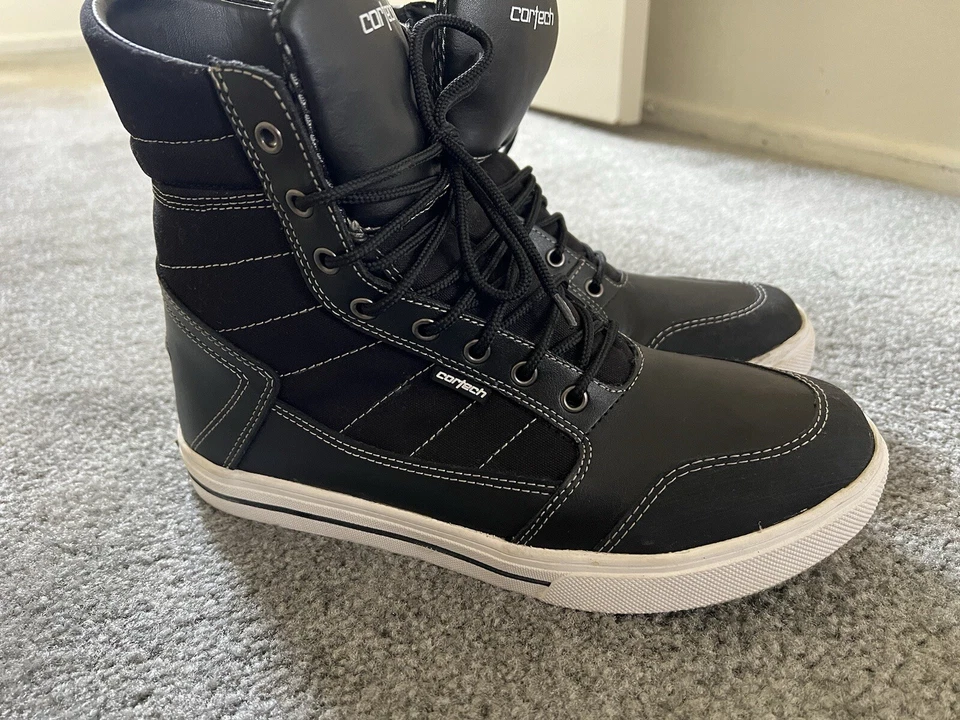 Botas de moto Cortech Hipora negras, impermeables de cuero y malla. Hombre’s 41 Foto 3 de 4
