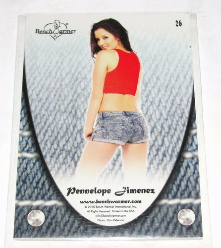 2015 Benchwarmer PENNELOPE JIMENEZ Daizy Dukez #26 Gold Foil Variant/20