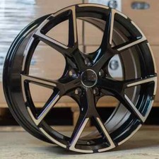 18" rs3  blk pol alloy wheels audi/passat/skoda/seat/a4/a6 + tyres