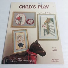 Child's Play Counted Cross Stitch Booklet by Jeanette Crews Designs Book #103