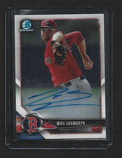 Mike Shawaryn 2018 Bowman Chrome- Prospect - on-card auto -# CPA-MS / Red Sox