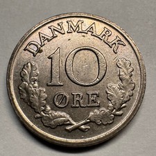 1967 Denmark 10 Ore - Beautiful Coin - #A-050-B