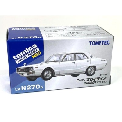 Tomica Limited Vintage NEO LV-N270b Nissan Skyline 2000GT 74' 1/64