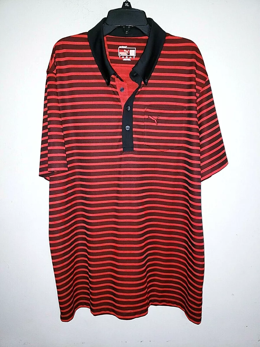 Red puma sales golf shirt