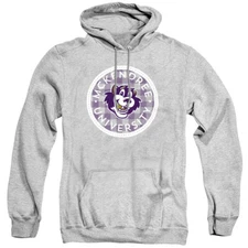 Mckendree University Adult Pullover Hoodie Plaid Badge, Athletic Heather, S-3XL