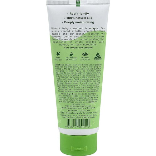 Wotnot Natural Sunscreen SPF 30 100g - Picture 2 of 2