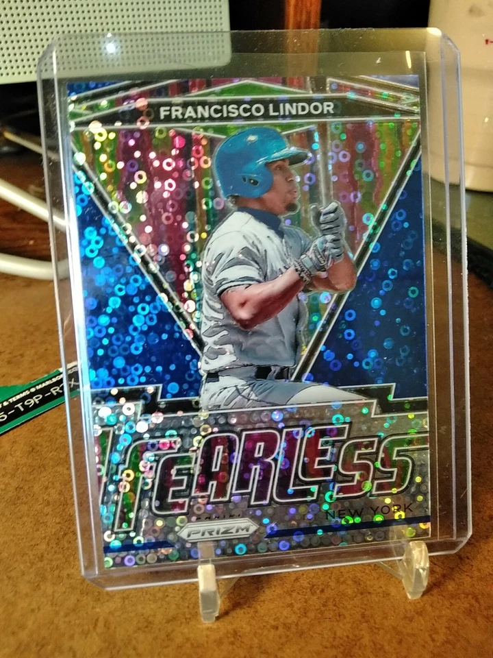 Francisco Lindor 2021 Panini Prizm /199 Blue Mets - Image 3 of 4