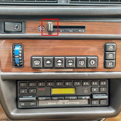 1984-1993 Mercedes-Benz W201 190E 190D Heater Blower Switch Handle ...