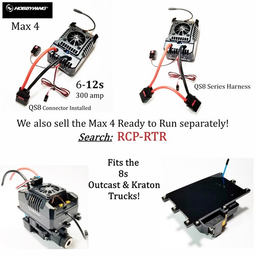 RCP-ESC Mount Hobbywing Max 4 Mount Arrma Kraton & Outcast 8s Holder Option - 第 2/24 張圖片