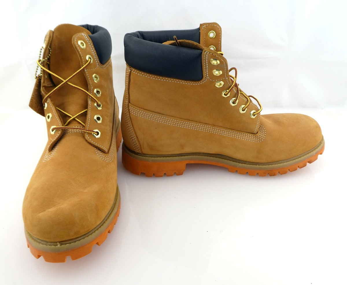 Timberland Shoes 6 Inch Premium WP Wheat/Orange Men Boots