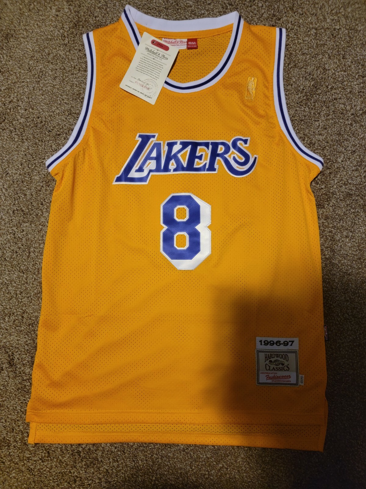 Shop Mitchell & Ness Los Angeles Lakers Kobe Bryant 1996-1997 Home  Authentic Jersey AJY4GS18091-LALLTGD96KBR gold