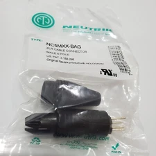 Neutrik NC5MXX 5 Pin DMX Lighting Plug Male XLR Cable Connector Black