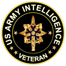 US Army Intelligence Veteran Bumper Sticker Military Vinyl Soldier Decal 5"